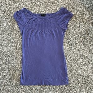 Purple Cap Sleeve T Shirt Size P (XS)